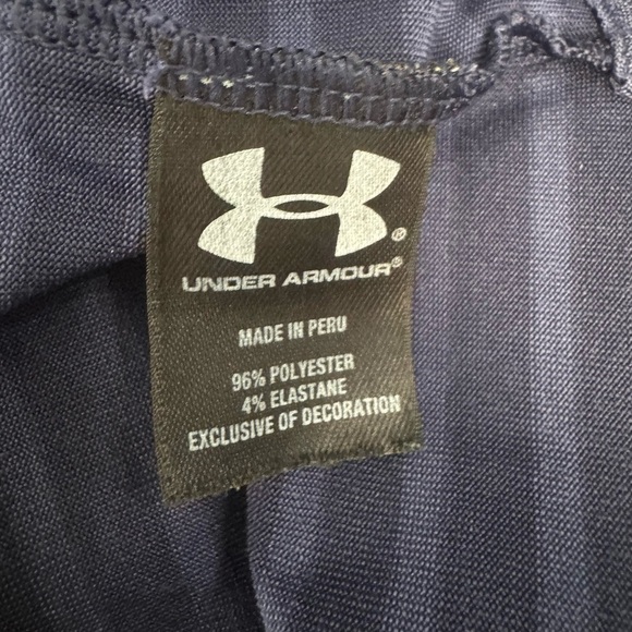 Under Armour Men's Golf Polo Torrey Pines 2XL Loose Blue Stiped Heat Gear Preppy - Picture 8 of 8